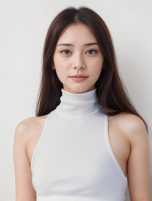 Graceful Asian Female Model Rika