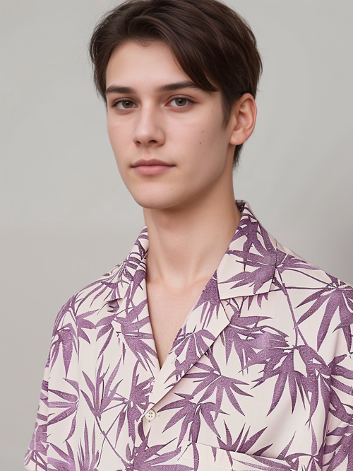 Stylish Light-skinned European Male Model Charles
