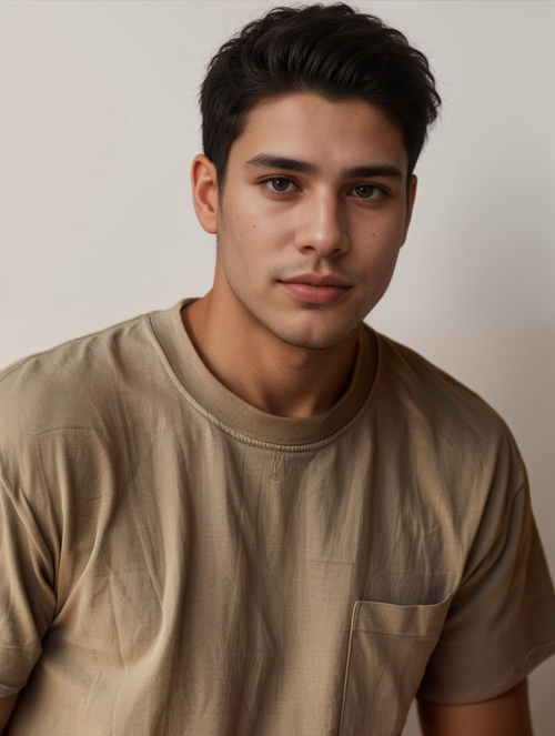Stylish Warm-toned Male Model José
