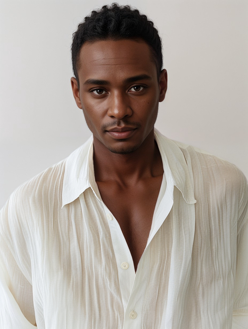 Photogenic Bronze-skinned Middle-aged Male Model Kwame