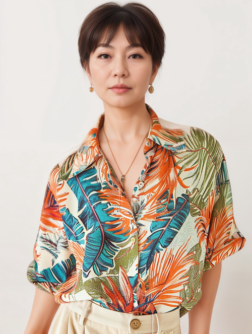 Stylish Asian Elderly Female Model Mei
