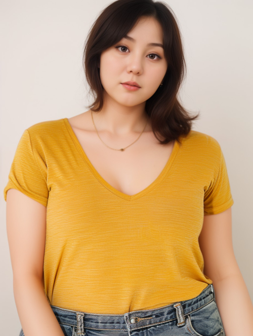 Plus-size Asian Female Model Ying